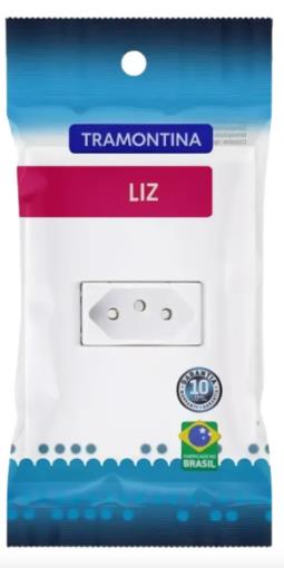Tomada Embutir 2P+T 10A 250V Liz Branco