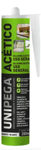 Silicone Acético Unipega Branco 250ml